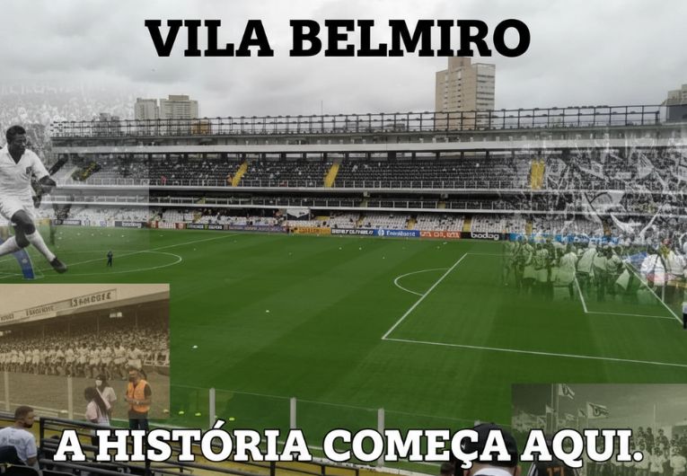 Estádio Vila Belmiro durante partida histórica, palco de grandes momentos do futebol brasileiro